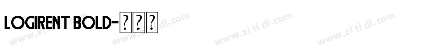 logirent bold字体转换